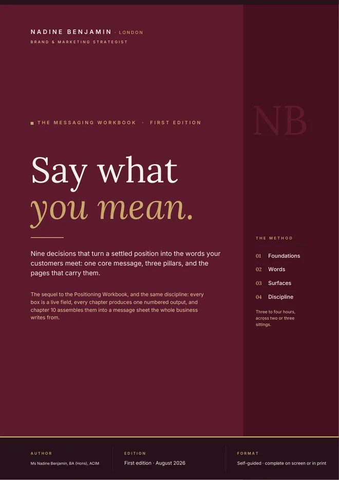 Cover of the Messaging Workbook